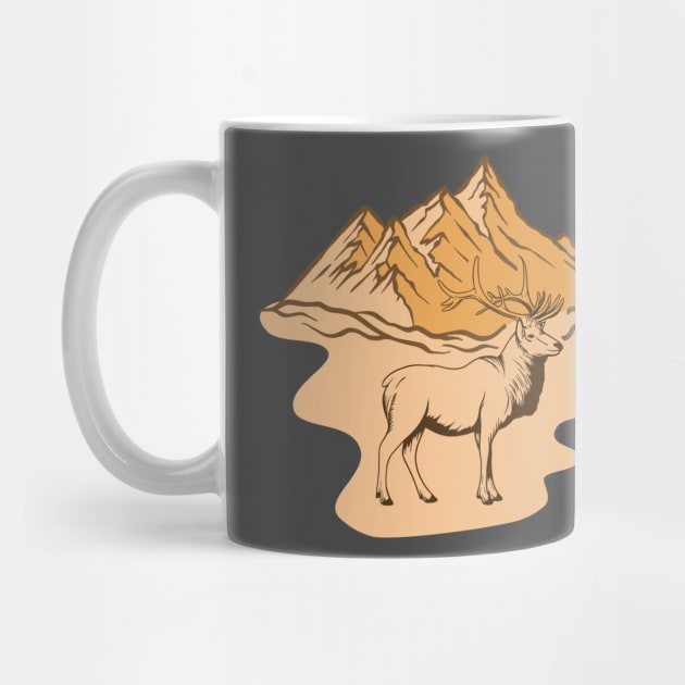 Mountain Deer by Folkbone